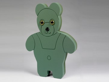 Teddy bear hot sale shaped floral foam